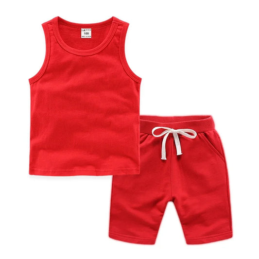 Tank and Short Set/ Red