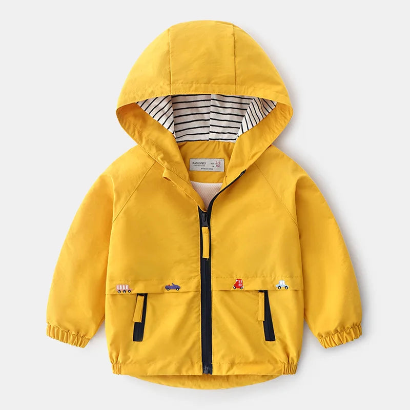 Toddler Boys Yellow Windbreaker