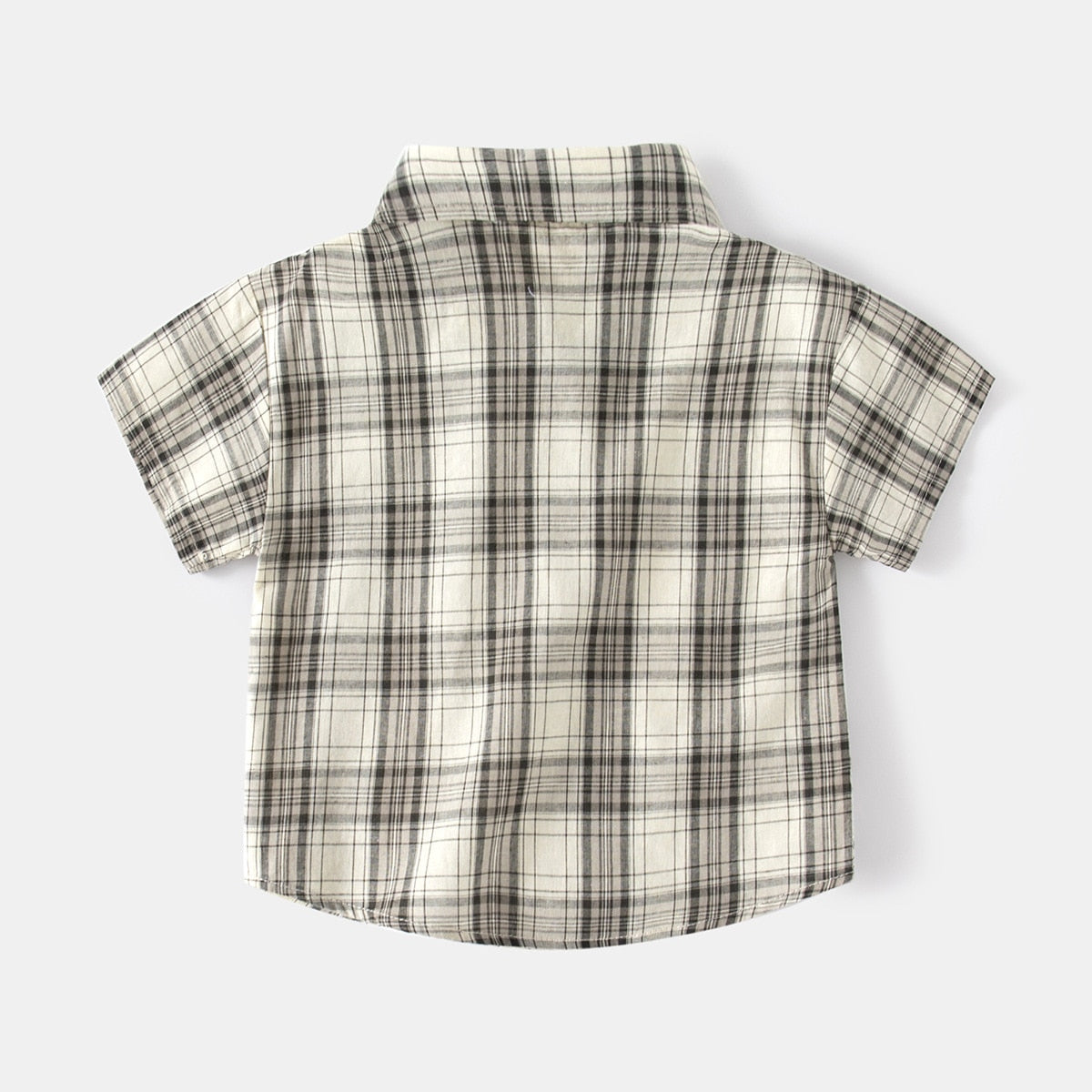 Toddler Boys Plaid Short Sleeve shirt