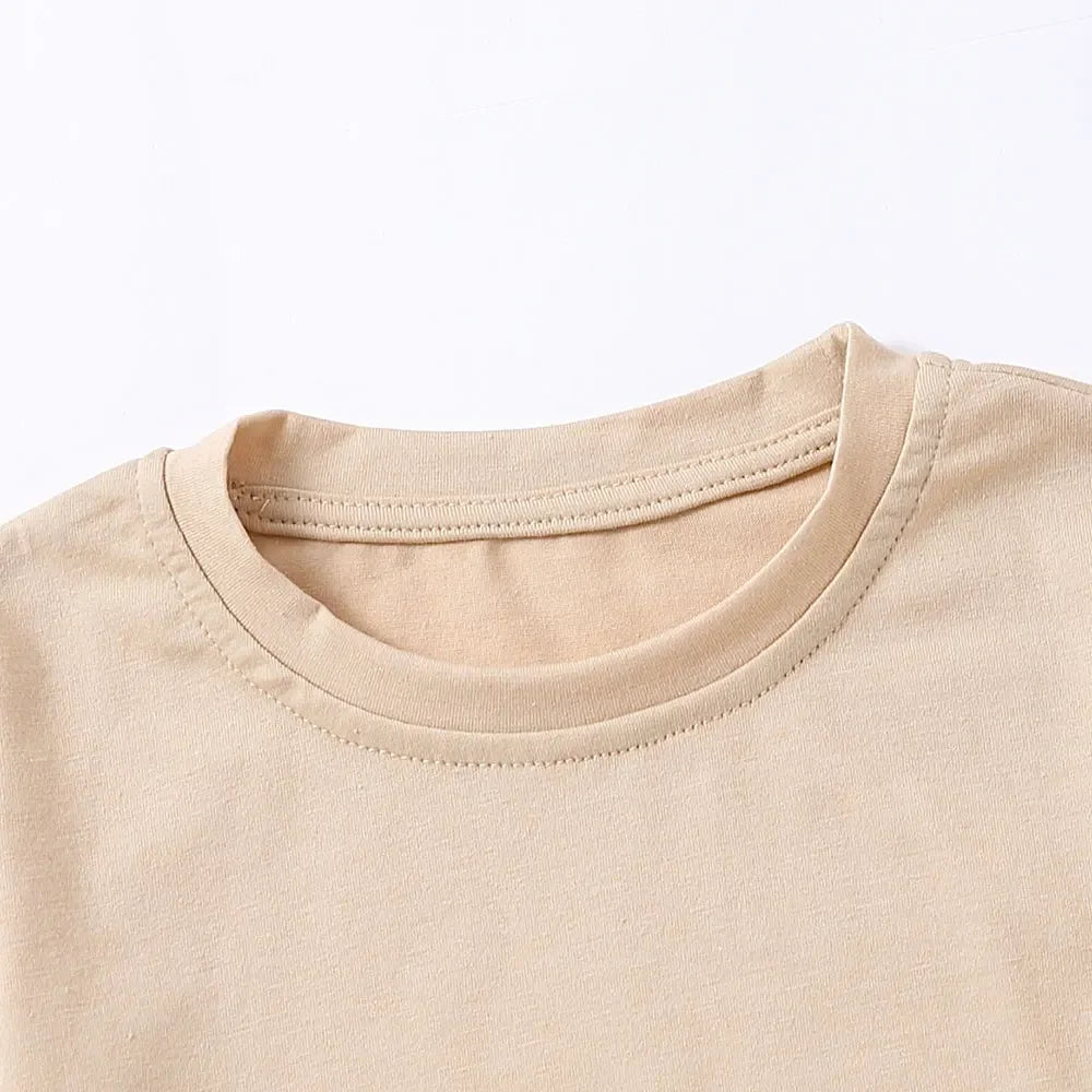 Casual Summer Cotton Sets/Khaki