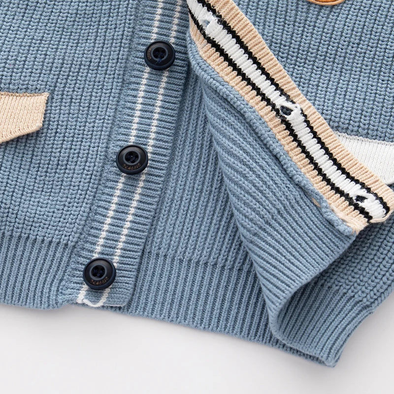 Toddler Boys Fun Cardigan-Blue