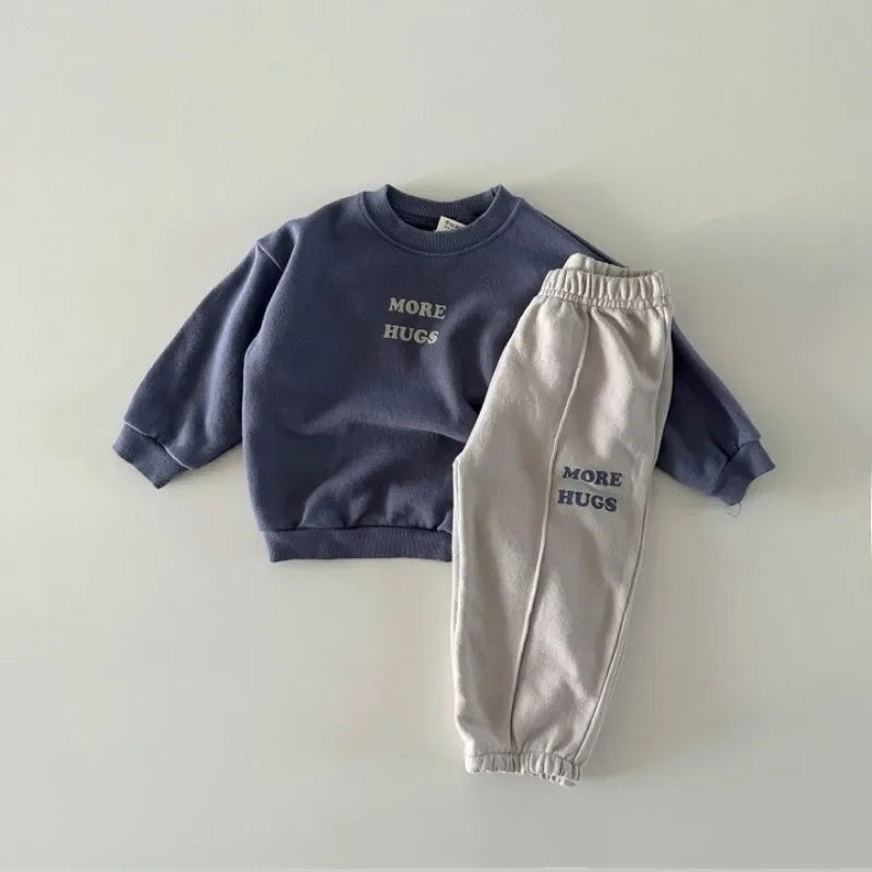 Toddler More Hugs 2pc set- Navy