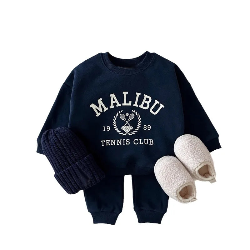 Toddler Boys MALIBU sweat suit-Slippers not included