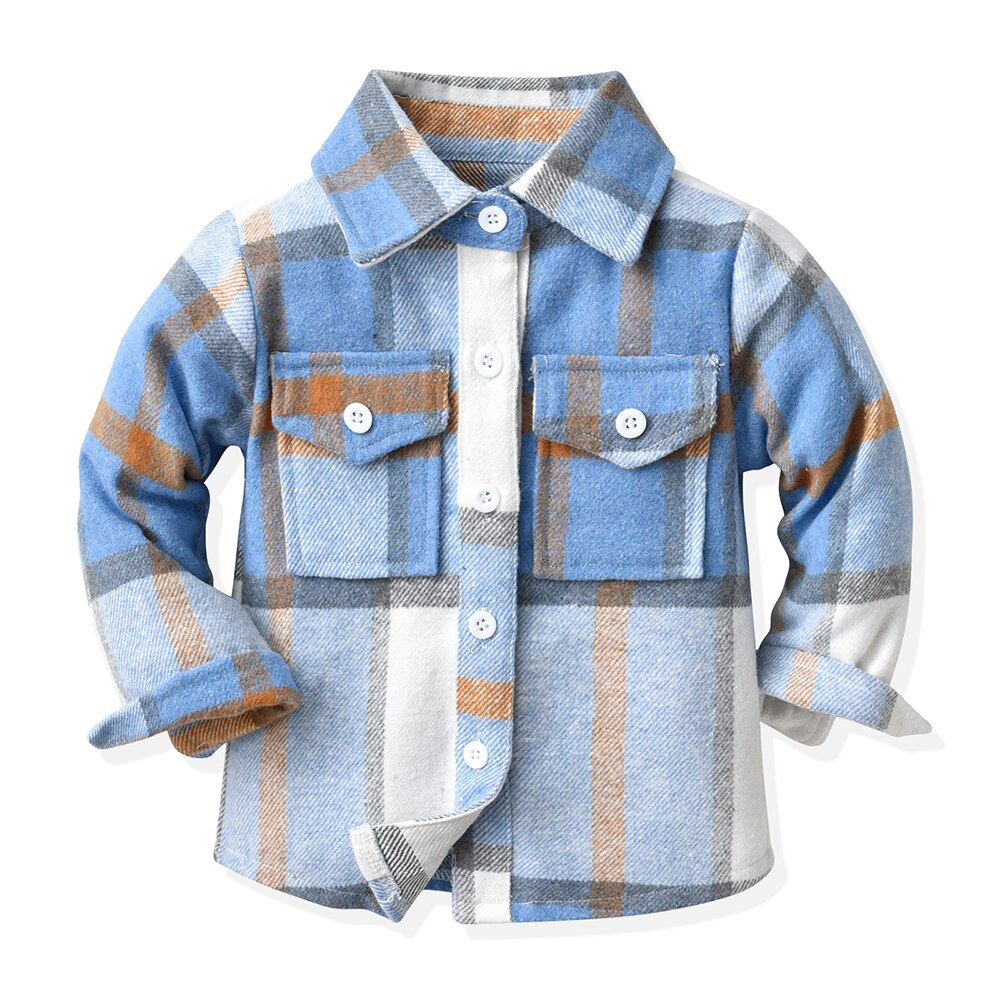 Toddler Plaid Casual Button Up/ Additional Colors