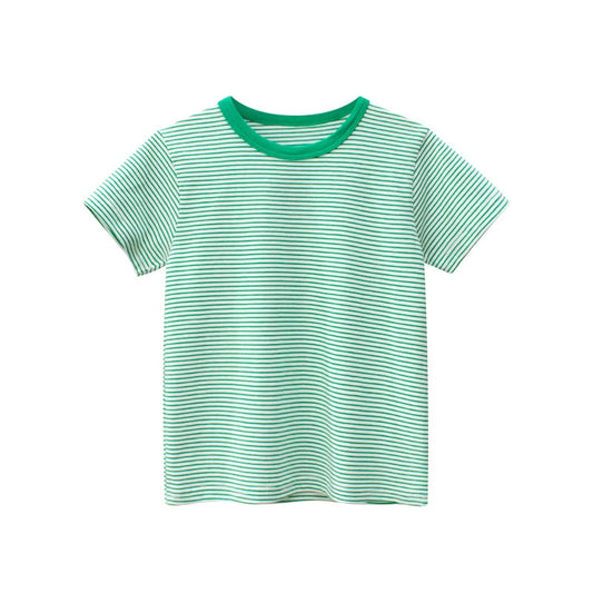 Striped T Shirts Green