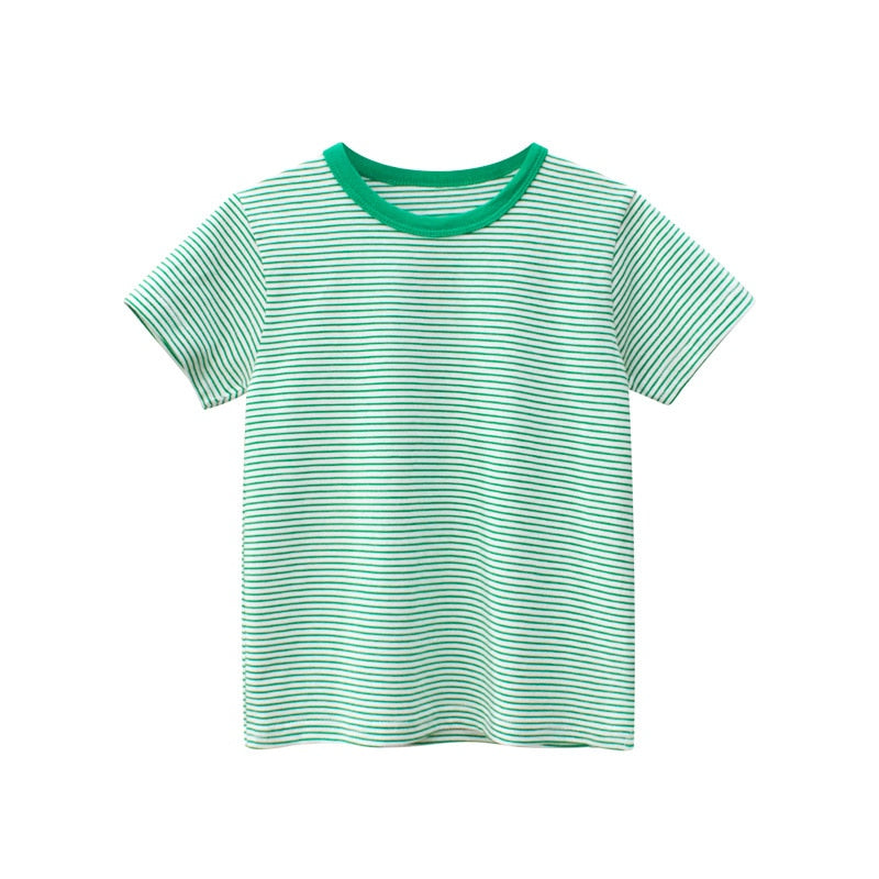 Striped T Shirts Green